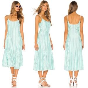 Privacy please green dress mayland midi dress